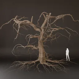 SJ-Twisted Dead Tree Mesh