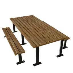 Picnic table and chairs