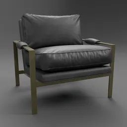 Milo Baughman Leather chair