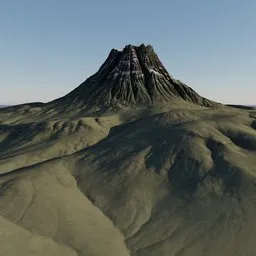Volcano Mountain Terrain