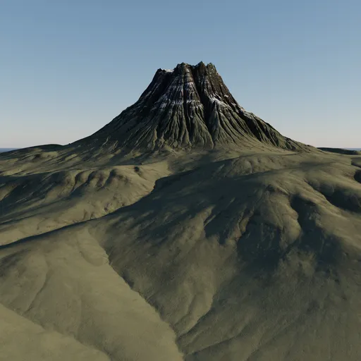 Volcano Mountain Terrain