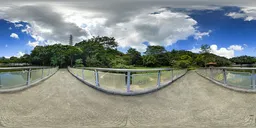 Cloudy bridge during day