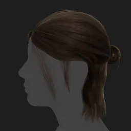 Female Half Bun Haircut