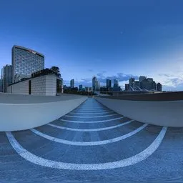Crossroads at night