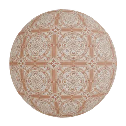 Ceramic floor tile