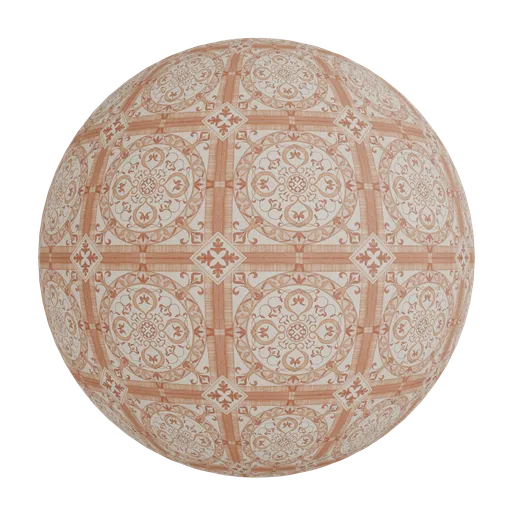 Ceramic floor tile