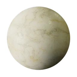 Unpolished Cream Botticino Marble Dark Veins