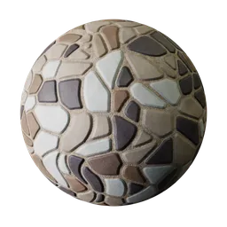 Pebble mosaic texture