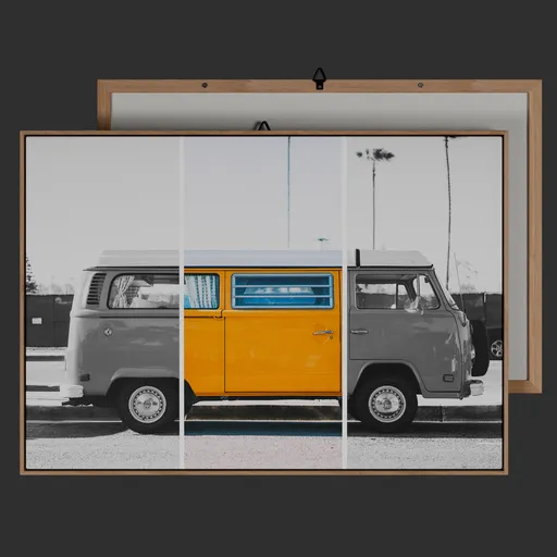 Vintage Car Painting Wall Art/Retro Car