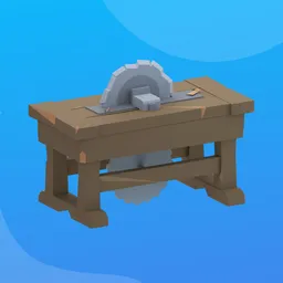 Lowpoly Wooden Cutter