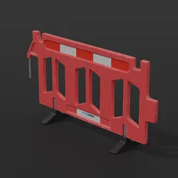 Red Construction Barrier