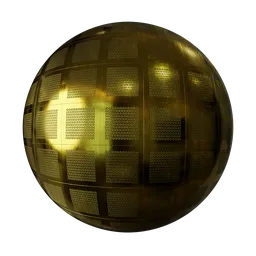 Metal gold panels