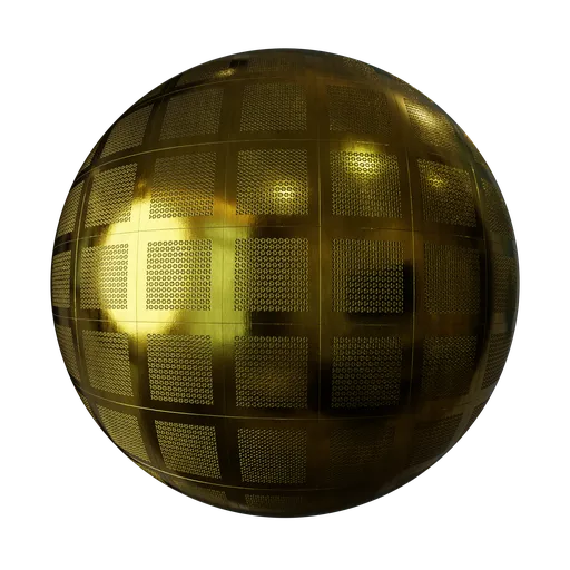 Metal gold panels