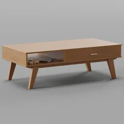 Vintage Wood Coffee Table