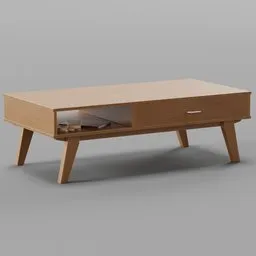 Vintage Wood Coffee Table