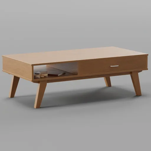 Vintage Wood Coffee Table
