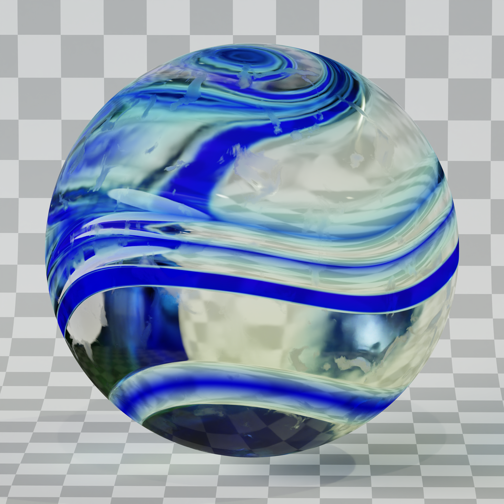 Blenderkit Download The Free Procedural Glass Marble Material