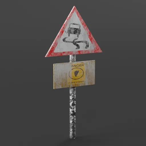 Warning Road Sign