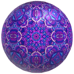 Violet Compass Talavera Tile