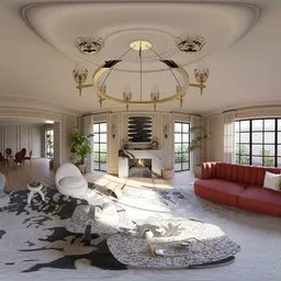 Elegant Sunlit Living Room