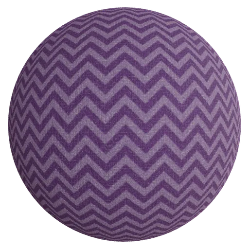 High-resolution zigzag patterned carpet fabric PBR texture for 3D modeling and rendering in Blender and other software.