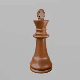 Glossy Staunton King - Dark Wood