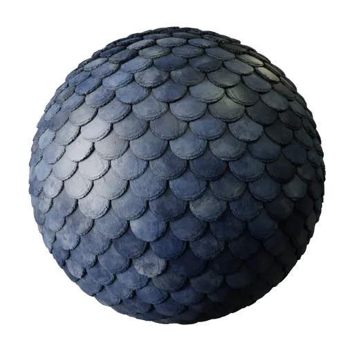 Blue roof bricks