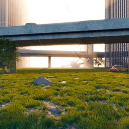 Apocalyptic Abandoned City Oasis