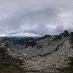 Dramatic Mountain Landscape Clouds
