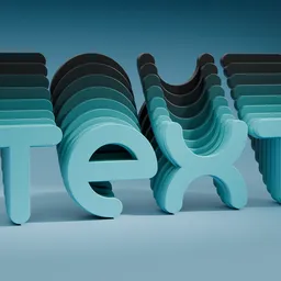 Procedural Layered Text Effect