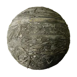 Dusty Chipped Broken Floor Boards