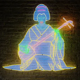 Geisha neon sign
