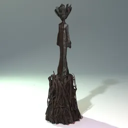 Wooden Figure Statue of a woman