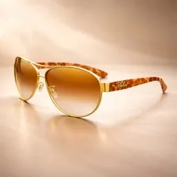 Golden Elegance Aviator Sunglasses