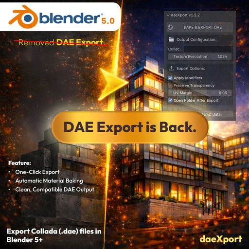 DaeXport | One-click DAE (Collada) export