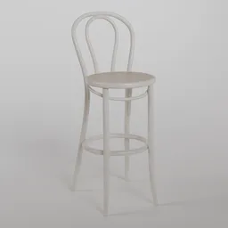 18 Barstool S110 - Light White