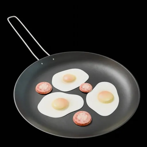 Frying Pan with Homemade Dinner