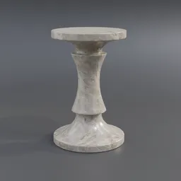 "Modern granite pillar 3D model for Blender 3D. Can be used as a pillar or end table in outdoor settings. Smooth shaded with natural soft rim light."