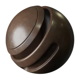 Painted rusty old metal