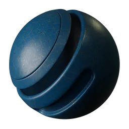 Blue scratched brushed metal