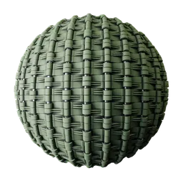 High-resolution green interlocking metal grid texture, ideal for Blender 3D PBR material modeling.