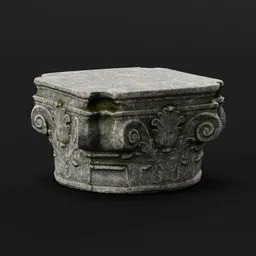 Pillar Column Top Grey