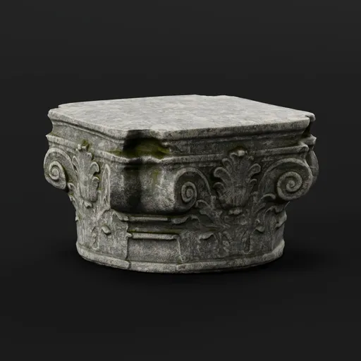 Pillar Column Top Grey