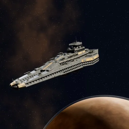 Sci Fi Spaceship Dreadnought