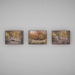 Auntumn Forest Wall Art Set nature
