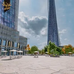 Futuristic City Plaza | ArchViz