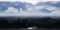 Cloudy Sunny Sky Landscape