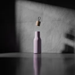 Minimal Matte Bottle with Animated Cap