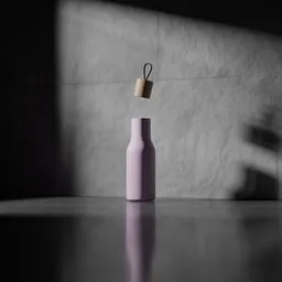 Minimal Matte Bottle with Animated Cap