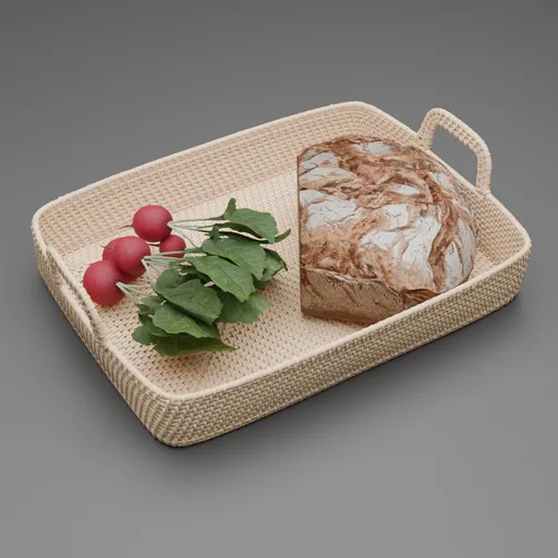 Rustic Bread Tray Food Decor